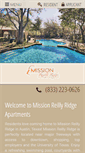 Mobile Screenshot of missionreillyridgeapartments.com